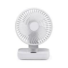 Mini Desktop Fan Shaking Usb Air Cooler 4 Gear Wind Speed 4000Mah Battey Capacity Angle Adjustment Low Noise for Office Room