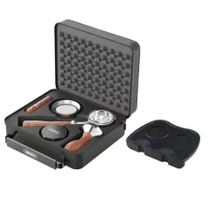 Conjunto de Acessórios para Espresso HiBREW 58mm Com Porta-filtro Sem Fundo Distribuidor de Adulteração Funil de Dosagem Papel de Filtro Agitador & Mat para HiBREW H10A