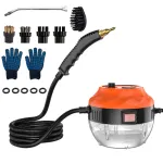 [US Direct] 2500W Steam Cleaner, High Pressure Steamer for Cleaning, Handheld Portable Steam Cleaners for Home Use, Steamer for Car Detailing, Steam Cleaner for Upholstery, Kitchen, Bathroom, Grout and Tile