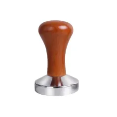 HiBREW 51MM Bottomless Coffee Powder Tamper Stainless Steel & Wooden Handle Flat Coffee Powder Press Portafilter Home DIY Coffee Making Tool