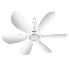 USB Mini Ceiling Fan Remote Control Adjustable Speed Low Noise Copper Motor 20W Compact Portable for Homes Dormitories Mosquito Nets