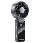 Mini USB Fan with Digital Display 100-Speed Portable Folding Cooling Fan High Speed Strong Wind Handheld Small Fan for Outdoor