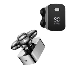 MARSKE 5 In 1 5D Floating Men's Electric Head Shaver Razor Rechargeable Cordless Hair Shaving Razors For Bald Man Waterproof Wet Dry Beard Trimmer