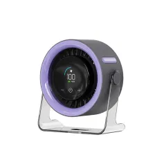 Portable Turbo Fan with Digital Display 100-Speed Mini Air Circulator for Wall Mount & Desktop Use, Quiet and Powerful