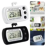 Fridge Thermometer With Hook Anti-Humidity Refrigerator Freezer Electric C/F Conversion LCD Display Digital -20°C to 50°C Temperature Monitor