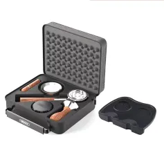 Conjunto de Acessórios para Espresso HiBREW 58mm Com Porta-filtro Sem Fundo Distribuidor de Tampering Funil de Dosagem Papel de Filtro Agitador & Mat para HiBREW H7 & H7A