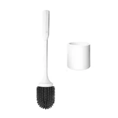 Electric Toilet Brush IPX7 Waterproof TPR Material No Stains No Dead Corner Cleaning Large Battery Capacity Wall-mountable for Washroom Clean