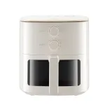 XIAOMI Mijia 5L 1200W въздушен фритюрник N1 с 1200W инфрачервено отопление 6.2-инчов прозрачен прозорец за гледане без обръщане 3D интериор от сплав за пържене