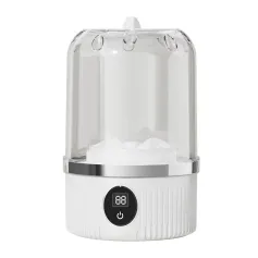 Mini Cordless Washing Machine Travel Underwear Small Sock Washing Machine with LCD Digital Display Draining Portable Laundry Bucket