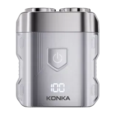 KONKA KTXD-7001S Portable Mini Shaver Men Electric Shaver Beard IPX7 Waterproof Rechargeable Magnetic Head Shaver Travel