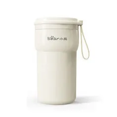 Bear Portable Blender Cup 300ml Hot & Cold Insulated Smoothie Juicer Cup 10-Blade Ice Crushing USB Rechargeable for Travel & Home