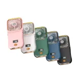 Portable Neck Hanging Fan USB Rechargeable Mini Foldable Fan with 3000mAh Battery for Handheld and Desktop Use