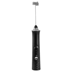 Comfook Rechargeable Handheld Milk Frother with 3 Speed Settings 3 Whisk Heads for Coffee, Egg & Baking