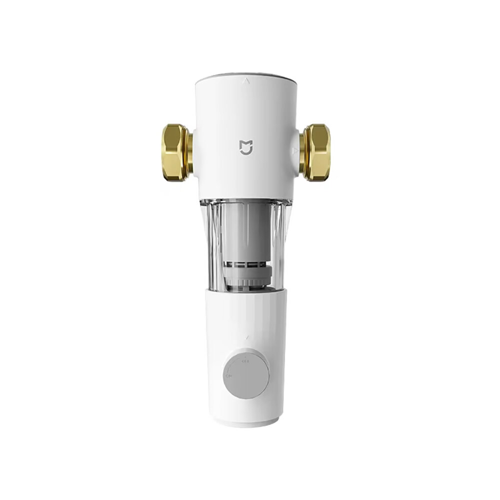 XIAOMI MIJIA Pre-Filter Whole House Water Filter System 7.5T/h High Flow Rate Freeze Proof Dual Filtration BPA-Free Backwashing