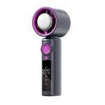 High-Speed Handheld Cooling Fan 1-199 Adjustable Gear Violent Turbo Fan Digital Display Screen Desktop 4000mAh Portable Small Fan
