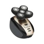 5-in-1 Electric Shaver Razor Rechargeable Shaver Washable 5 Blade Bald Head 4D Floating Cutting IPX7 Waterproof for Men