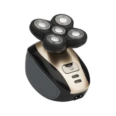 5-in-1 Electric Shaver Razor Rechargeable Shaver Washable 5 Blade Bald Head 4D Floating Cutting IPX7 Waterproof for Men