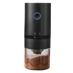 Moedor de café elétrico, automático, moedor de grãos de café, máquina cônica, moedor de rebarbas para casa, viagem, portátil, recarregável por USB