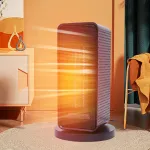 PTC Fast Heating Electric Heater Winter Desktop Heater Home 3-Speed Hot Air Blower 1200w Small Sun Heater Smart Temperature Regulation for Home Office