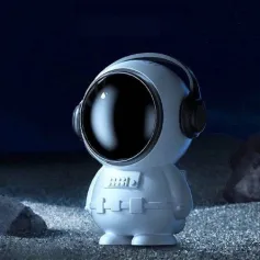 個人用ミニファン 宇宙飛行士 リーフレスファン かわいい宇宙人オーナメント USB充電式 静音 ハンドヘルドファン ポータブル コードレスファン 旅行 アウトドア用