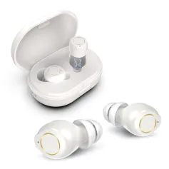 Black/White Rechargeable Portable Adjustable Hearing Earphones Invisible-In-Canal Sound Amplifier