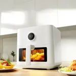 XIAOMI Mijia Smart Air Fryer 5.5L Home Smokeless Electric Oven Visible Capacity Multifunctional Oil-Free Oven