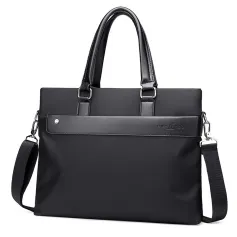 Men's Business Briefcase 14'' Laptop Handbag Waterproof Large Capacity Shoulder Crossbody Bag