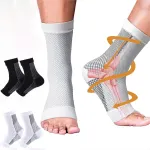 1 Pair Neuropathy Compression Socks for Pain Relief Plantar Fasciitis Ankle Brace for Women and Men,Full Open Toe Compression Sockliner Outdoor Sports Fitness Sweat Absorbent Breathable
