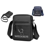 WEIXIER Men Crossbody Bag Waterproof Lightweight Fashion Casual Travel Single Shoulder Bag
