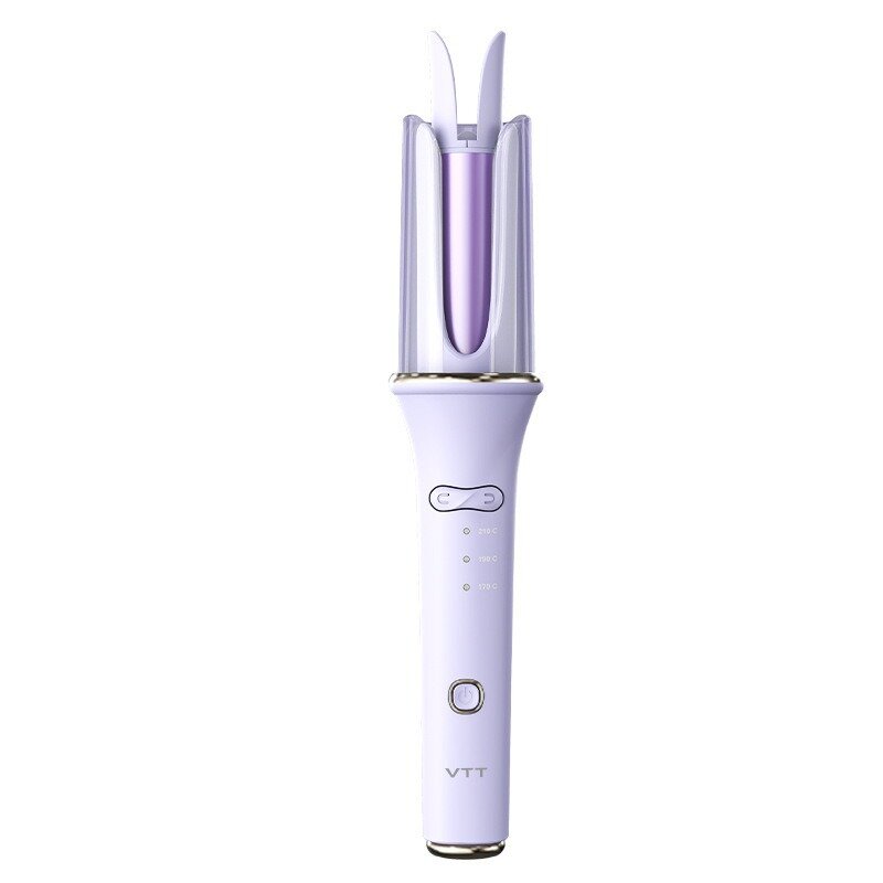 28mm Professional Automatic Ceramic Curling Iron 3 Temperature Settings 5-Second Preheat Anti-Scald Design Automatic Rotating Curling Iron EU Plug