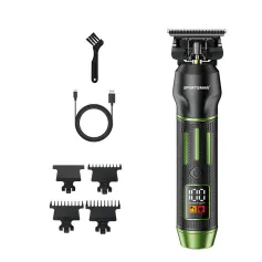 SPORTSMAN SM-750 Professional Hair Clipper Rechargeable Electric Trimmer with Smart LED Power Display 1200mAh Battery for Men's Beard & Hair Cutting