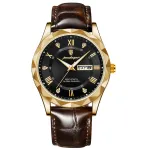 POEDAGAR Luxury Business Men Watches Waterproof Luminous Leather Quartz Watch Fashion Date Week Men's Wristwatch