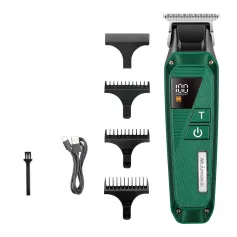 MARSKE MS-5062 Hair Clipper for Men USB Rechargeable LED Display 1800mAh Battery Stainless Steel Blade Adjustable Cutting Cordless
