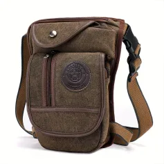 Men's Sports Adjustable Tactical Military Waist Bag Leg Bag Multi-Pocket Lightweight Waterproof Crossbody Bags for Outdoor Hiking Cycling Motorcycle Travel