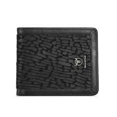 BULLCAPTAIN Men's Genuine Leather Wallet Business Casual Cash Clip Multifunctional RFID Antimagnetic Multi-Card Slot Coin Purse