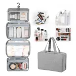 Portable Travel Foldable Waterproof Storage Toiletry Bag Wet Dry Separation Cosmetic Organizer Multifunctional Multi-Pocket Makeup Bag
