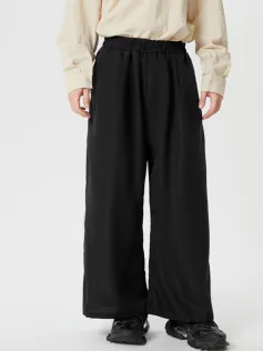 INCERUN Mens Solid Color Comfortable Loose Fit Elastic Pants