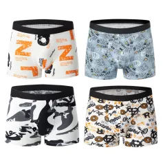pezzi di biancheria intima da uomo alla moda stampata, comodi e traspiranti, boxer da uomo, slip, pantaloni intimi sottili