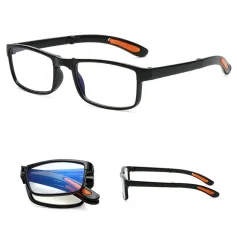 Classic Portable Folding Reading Glasses Ultralight Eyewear Anti-blue Light Presbyopia Glasses for Men Women Far Sight Glasses with Box Diopter +1.0 To +3.50