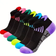 6 Pairs Men's Ankle Socks, Anti Odor & Sweat Absorption Breathable Cotton Low Cut Socks Mens Sport Socks for Outdoor Running Cycling Hiking Wearing All Seasons Wearing