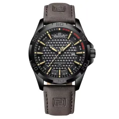 NAVIFORCE Men Casual Sport Watch Calendar Quartz Wrist Watch Waterproof Shock Resistant Men Watches Leather Strap