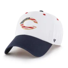 CINCINNATI REDS PATRIOTIC FLAG FILL BVHATS 47 CLEAN UP