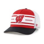 WISCONSIN BADGERS GRIDIRON SUPER STRIPE BVHATS 47 HITCH RELAXED FIT