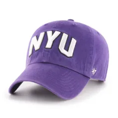 NYU NEW YORK UNIVERSITY VIOLETS BVHATS 47 CLEAN UP